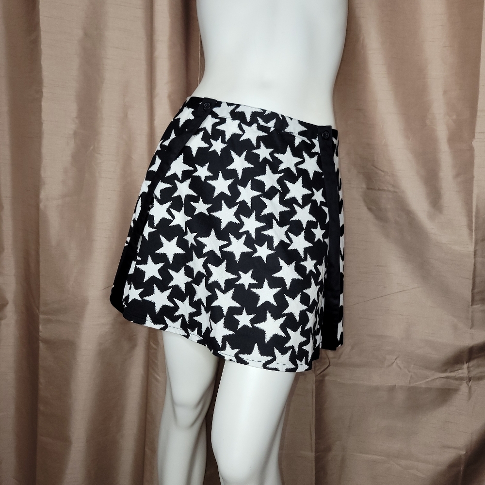Tripp NYC Women's Star Suspender Circle Skirt - Size: XL - Black/White - NWOT